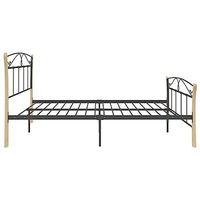 Bedframe metaal zwart 200x200 cm