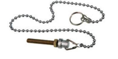 Kirchhoff Ventielketting, chroom, 300 mm, met draadschroef - 98816114