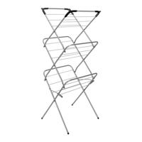 Metaltex Tomado concerto slim droogrek 9,5 m zilver met haakjes voor kledinghangers - thumbnail