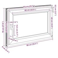 Kelderraam "RISOR" 90x70 cm draai-kiep DIN rechts antraciet - thumbnail