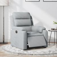 Fauteuil elektrisch verstelbaar stof lichtgrijs - thumbnail