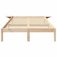 Bedframe met nachttafels Bruin 140 x 190 cm Bruin - thumbnail