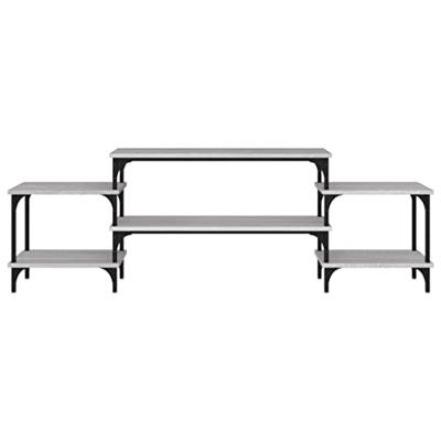 Tv-meubel 157x35x52 cm bewerkt hout grijs sonoma eikenkleurig Tv-meubel 157x35x52 cm bewerkt hout grijs sonoma eikenkleurig