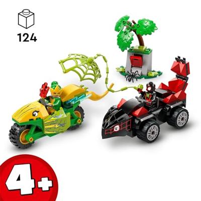 LEGO Marvel Spin en electro achtervolging met dinosaurusvoertuig 11198