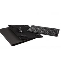 Bluetooth toetsenbord met tablethouder Silver HT Funda Universal Gripcase + Teclado para tablets de 9 a 10.1 pulgadas - Negro - thumbnail
