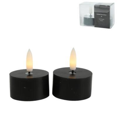 Led theelicht Lyon zwart