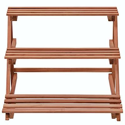 Plantenstandaard 3-laags 48x45x40 cm cederhout