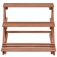 VidaXL Plantenstandaard 3-laags 48x45x40 cm cederhout - thumbnail