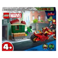 LEGO MARVEL 76287 Iron Man met fiets en de Hulk - thumbnail