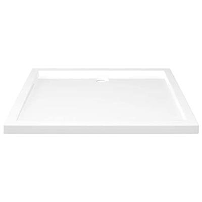 Douchebak rechthoekig 80x90 cm ABS wit Douchebak rechthoekig 80x90 cm ABS wit