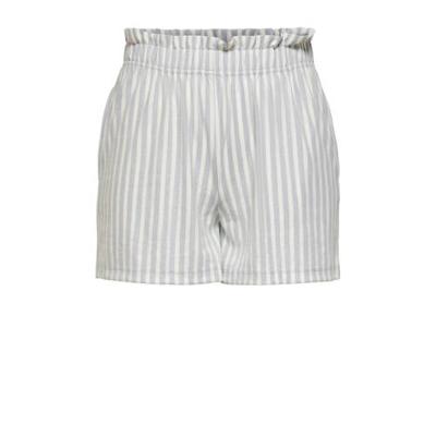 ONLY gestreepte short ONLJOLLA grijsblauw/ecru ONLY gestreepte short ONLJOLLA grijsblauw/ecru