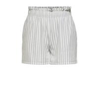 ONLY gestreepte short ONLJOLLA grijsblauw/ecru - thumbnail