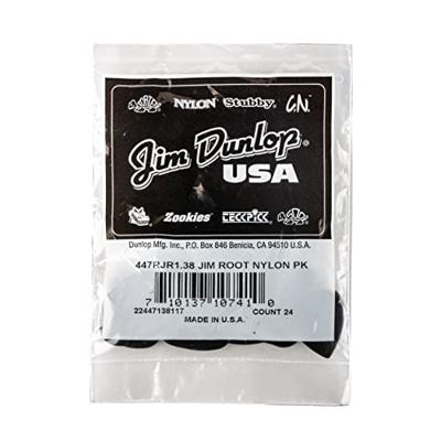Dunlop 447RJR138 Jim Root Nylon Pick plectrum set 24 stuks
