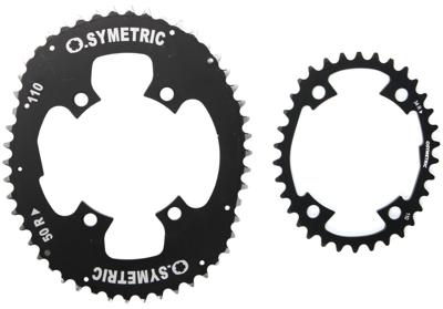 O.symetric kettingblad "speciaal cyclo cross" chain ring 34/50t kit