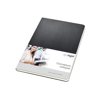 Sigel SI-CO802 Schrijfblok CONCEPTUM Softcover A5 Zwart Geruit