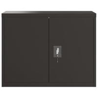 Archiefkast 90x40x70 cm staal zwart - thumbnail