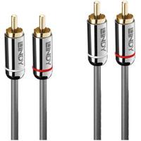 Lindy 35349 audio kabel 10 m 2 x RCA Antraciet - thumbnail