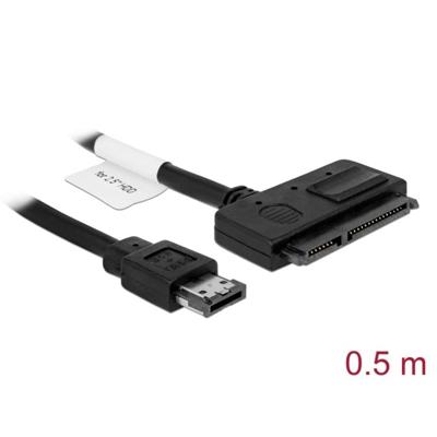Delock 84396 Kabel Power Over eSATA > SATA 22-pins 0,5 m