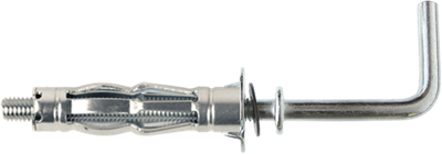 Pgb-Europe smart | metaal hollewandplug + l-haak m4x32 zn sm0hwl001040032h