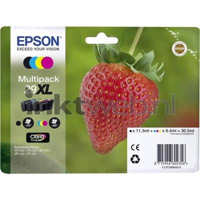 Epson Strawberry 29XL CMYK Origineel Zwart, Cyaan, Magenta, Geel 1 stuk(s) Hoog (XL) rendement