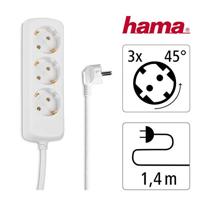 Hama Stekkerdoos 3 Way Wit - thumbnail