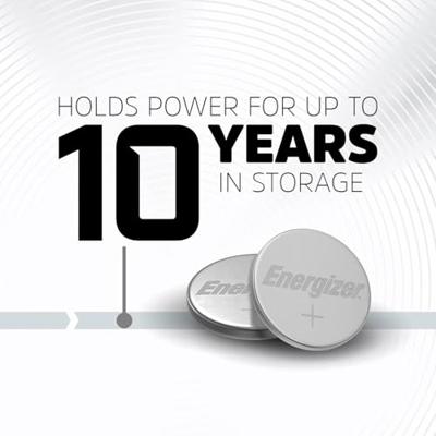 Energizer Max Lithium-knoopcellen CR2032, zonder kwik en vermogen voor kleine apparaten zoals medische apparaten, weegschalen, draagbare elementen, 2 stuks