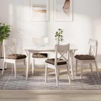 VidaXL Zitkussens 4 pcs bruin 45 x 45 x 12 cm stof - thumbnail