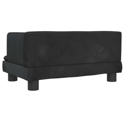 VidaXL Hondenmand 60x40x30 cm fluweel zwart