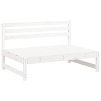 4-delige Loungeset massief grenenhout wit - thumbnail