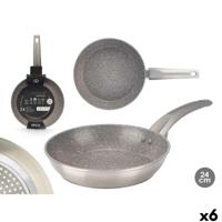 Pan Kinvara Zilverkleurig Aluminium Bakeliet Gehard aluminium (6 Stuks) - thumbnail