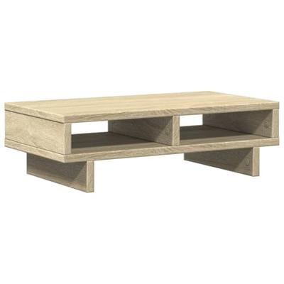 Monitorstandaard 50x27x15 cm bewerkt hout sonoma eikenkleurig