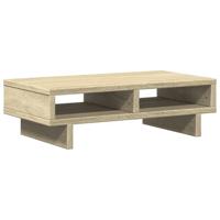 Monitorstandaard 50x27x15 cm bewerkt hout sonoma eikenkleurig - thumbnail