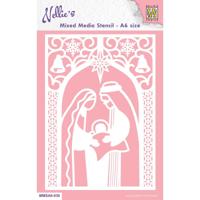 Nellie's Choice • stencil a6 size christmas nativity - thumbnail