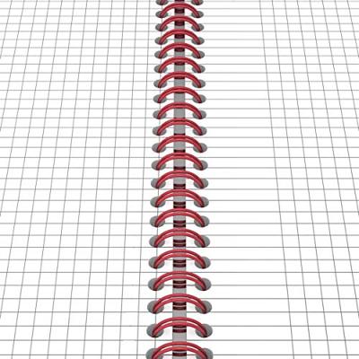 Oxford BLACK N&apos; RED spiraalblok karton, 140 bladzijden ft A4, geruit 5 mm