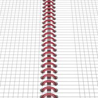 Oxford BLACK N&apos; RED spiraalblok kunststof, 140 bladzijden ft A4, geruit 5 mm - thumbnail