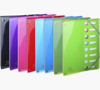 Exacompta Iderama sorteermap, uit PP, met 8 vakken, geassorteerde kleuren - thumbnail