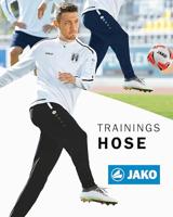 JAKO 8495 Trainingsbroek Active - Zwart/Wit - L - thumbnail