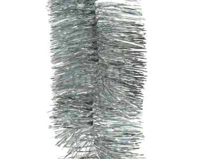 Lametta guirlande glans zilver - thumbnail