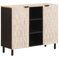 Dressoir met plank Witte Was Afwerking 90 x 33,5 x 75 cm - thumbnail