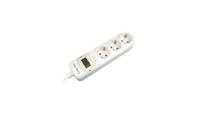 VB 41172 tafelcontactdoos 3-voudig 1,5m + energiemeter - thumbnail