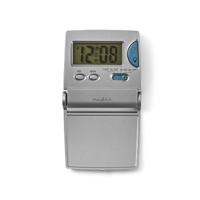 Nedis CLDK001SR Digitale Reiswekker Slank Opvouwbaar Zilver - thumbnail