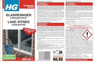 HG glasreiniger concentraat 0,5 ltr - thumbnail