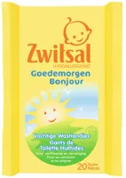 Zwitsal Goedemorgen vochtige washandjes 20 Stuks - thumbnail
