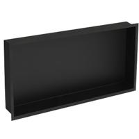 Inbouwnis Plieger Inbox Wand Met Flens 60x30x7.5cm Waterproof Zwart - thumbnail