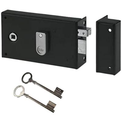 Slot Yale 19,5 x 7 x 14 cm Kaki Roestvrij staal Rechthoekig Deuren