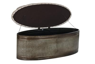 Kruk DKD Home Decor Beige Metaal Polyester Donkerbruin (121 x 44 x 47,5 cm)