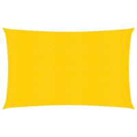 VidaXL Zonnezeil 160 g/m² 2x4 m hdpe geel - thumbnail