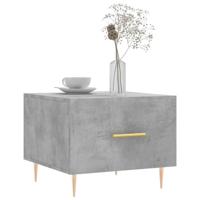 Salontafels 2 st 50x50x40 cm bewerkt hout betongrijs - thumbnail