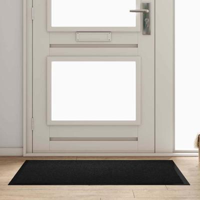 Deurmat Zwart 80 x 120 cm Teddy Stof