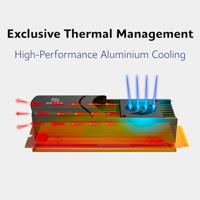 Akasa Gecko Pro LX M.2 NVMe SSD Luchtkoeler 2 cm Zwart 1 stuk(s) - thumbnail